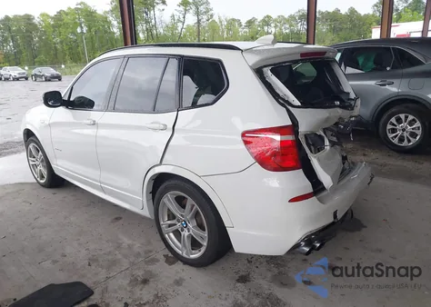 2014 BMW X3 xDrive35I z USA, uszkodzony, nr VIN 5UXWX7C51E0E77941